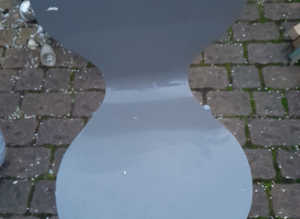 Grey Wooden Chair