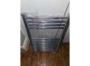 Kudox Chrome Heated Towel Ladder Rail