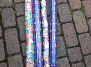 Four Large Rols Xmas Wrapping Paper