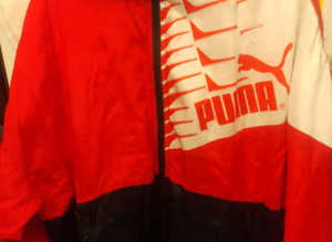 Puma Vintage Sports Jacket with TV-07 Gosheim Logo - Size L | Retro