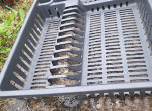 Large Grey Plastic Kitchen Drainer