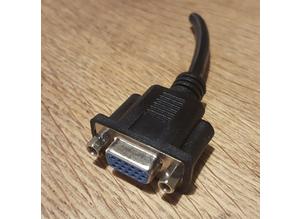 15 pin VGA plug / D-SUB female connector - New