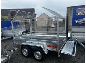 BRAND NEW 8.4FT X 5FT TWIN AXLE MASTER BORO TRAILER WITH 80CM MESH 1300KG BRAKED VAT INCLUDED FINANCE OPTIONS AVAILABLE WITH FIRST BUSINESS FINANCE in