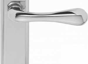 Carlisle Brass Eden Lever on Backplate Polished Chrome Door Handle
