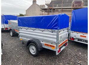 BRAND NEW 6x4 DOUBLE BOARDSIDE TRAILER WITH 50CM FRAME AND COVER 750kg