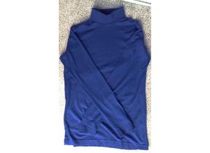 Women's Dark French Blue  Cotton Traders polo Top size M