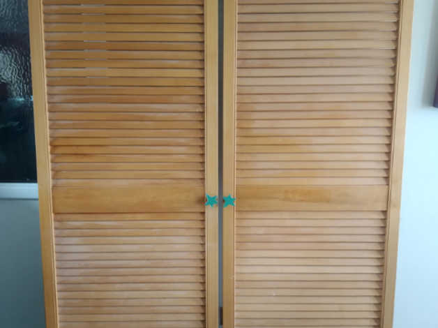 Solid Wood Louvre Door Only One Remaining In Winscombe
