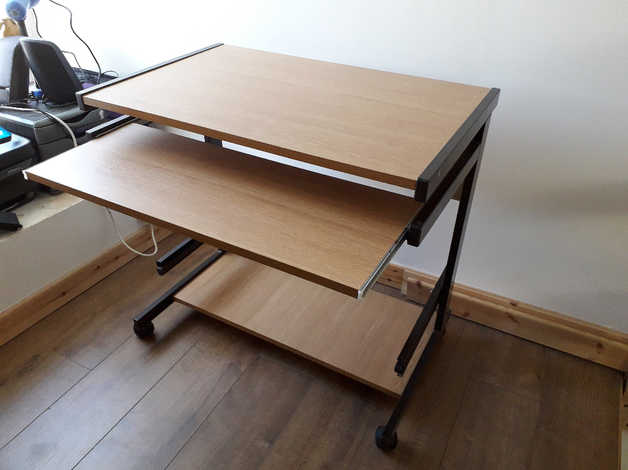 Desk On Wheels With Pull Out Shelf In Camborne Cornwall Freeads