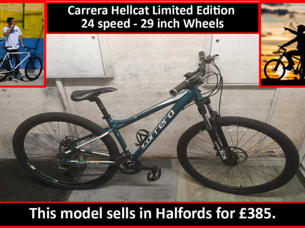 Carrera Hellcat Aluminium Mountain Bike. 24 Speed. 29 Inch Wheels. | in  Oldbury, West Midlands | Freeads