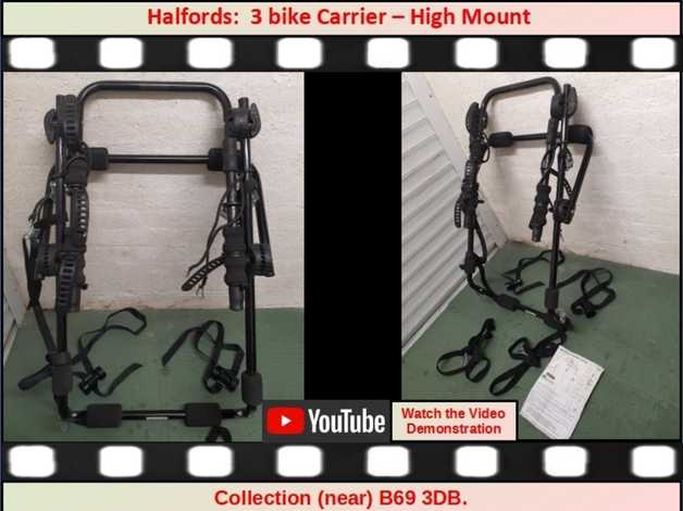 Halfords 3 cycle online carrier