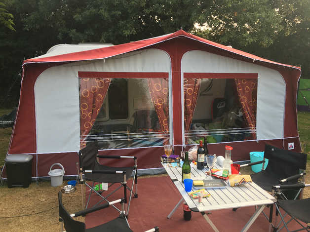 Full 925 950 Size 12 Dorema Montana Acrylic Bordeaux Awning Used