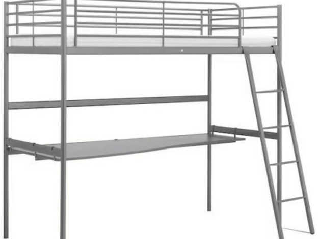 Svarta double deals loft bed