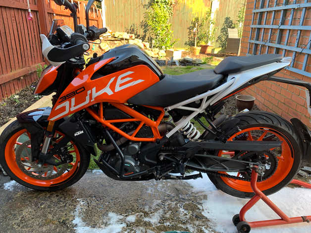 ktm duke 390 heated grips