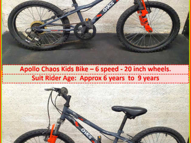 Apollo Chaos Kids Bike. 6 Speed 20 Inch Wheels. in Oldbury West Midlands Freeads