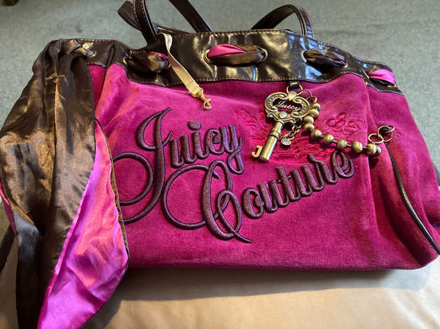 Juicy Couture Burgandy Velvet Bag in Havering London Freeads