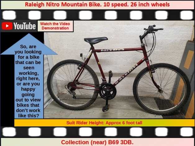 Raleigh nitro cheap mountain bike