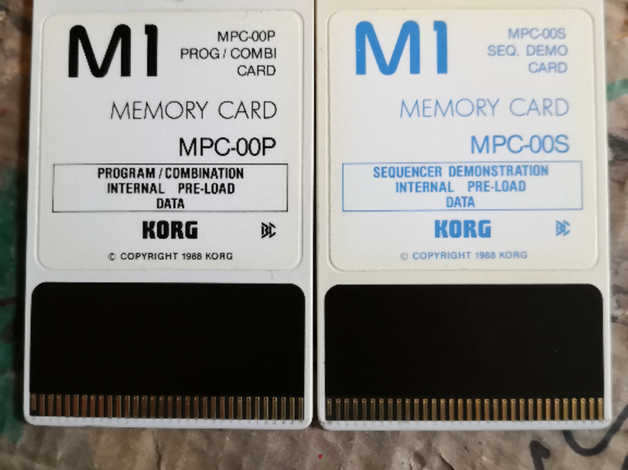 Korg M1 Mpc Program Restore Cards. | in Halifax, West