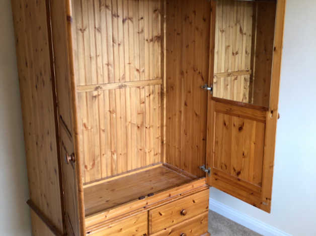 Handmade Solid Pine Wardrobe In Wolverhampton West Midlands