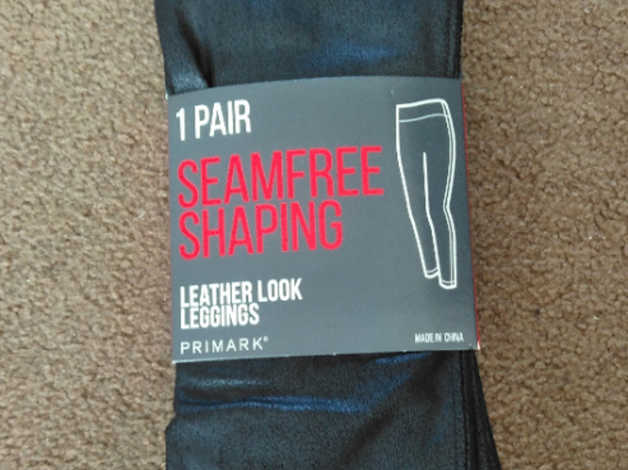 New! Primark Leather Look Leggings, Size 6/8