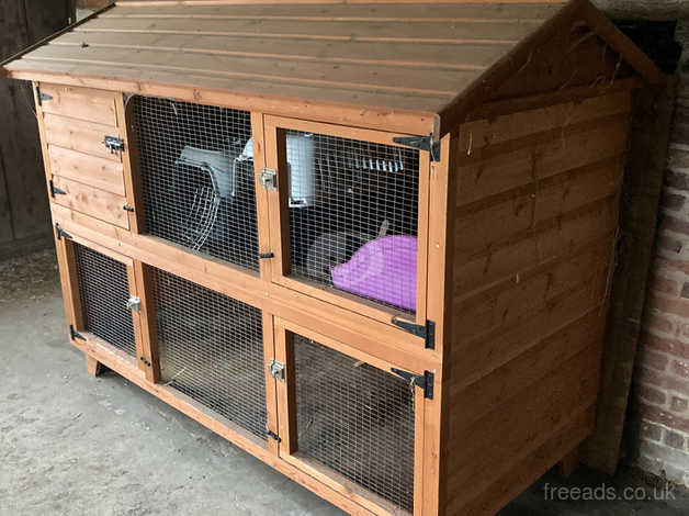 6ft double clearance rabbit hutch