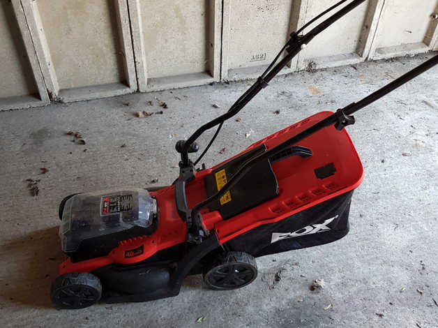 Fox cordless shop lawn mower