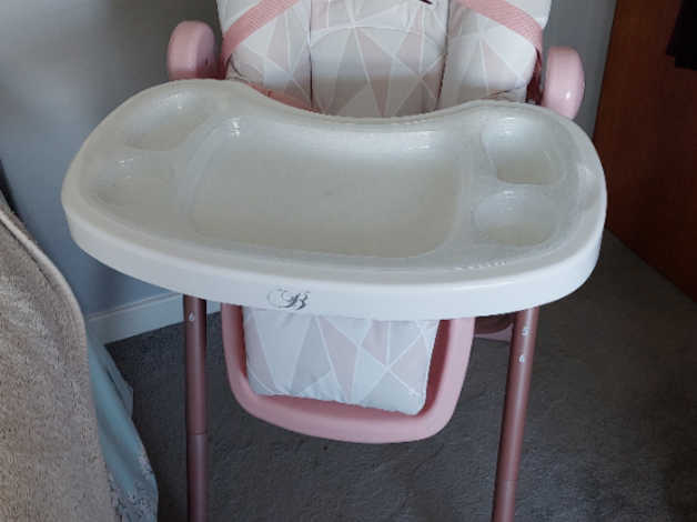 My Babiie Billie Faiers Rose Gold Premium Highchair in Wetherby